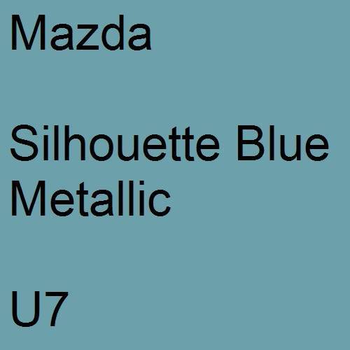 Mazda, Silhouette Blue Metallic, U7.